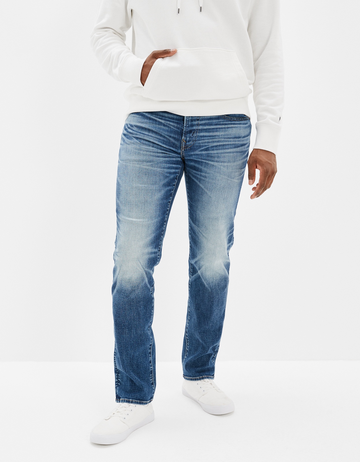 Shop AE AirFlex+ Original Straight Jean online | American Eagle ...