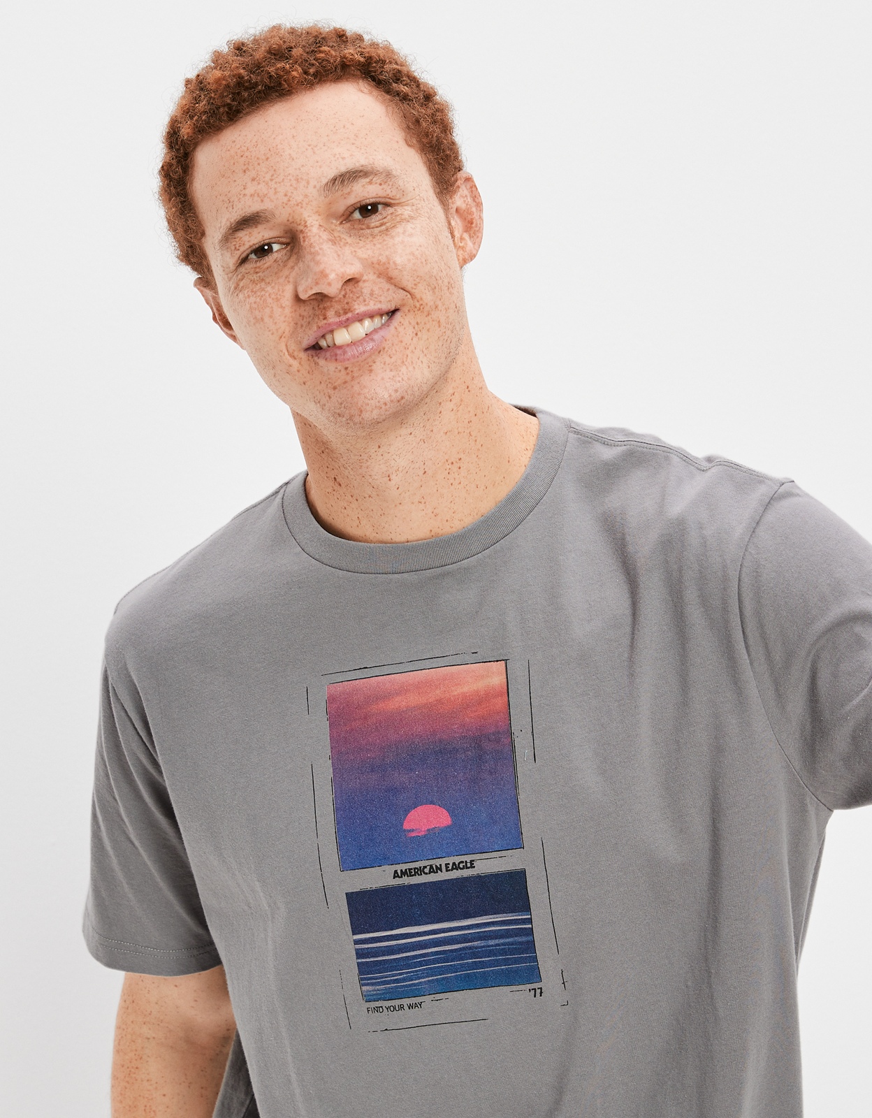 Buy AE Super Soft Photoreal Graphic T-Shirt online