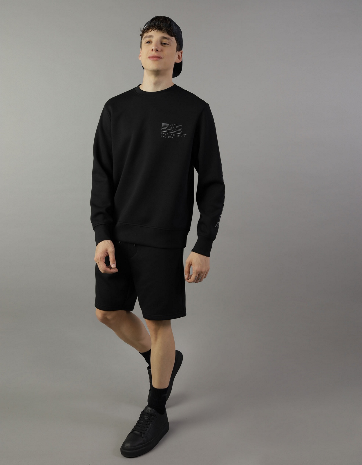 Ae good vibes oversized sweatshirt sale