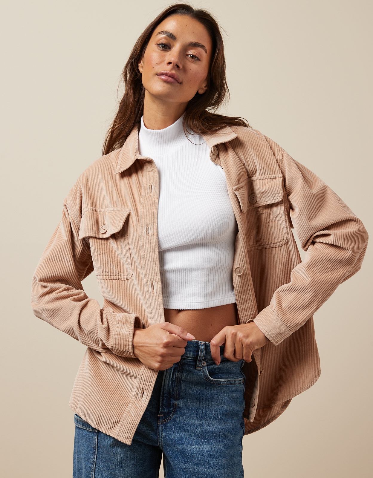 Corduroy jacket hot sale womens oversized