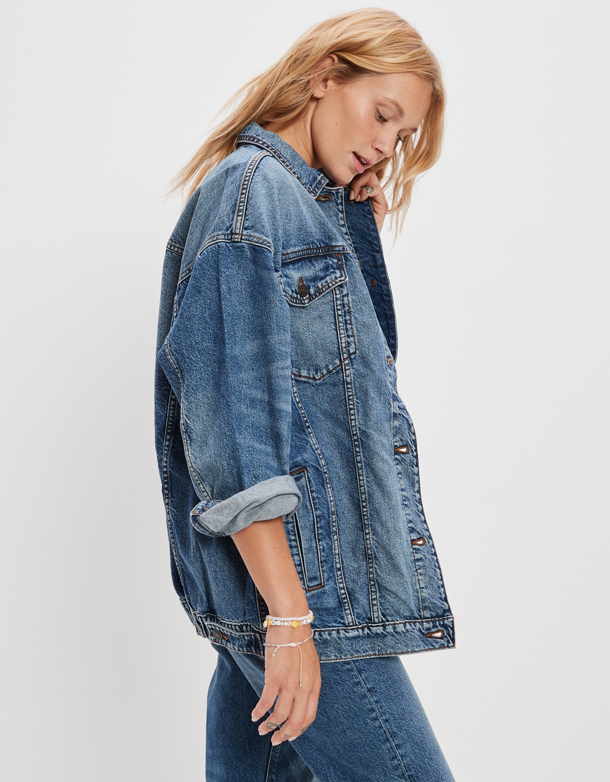 American eagle discount outfitters denim jacket