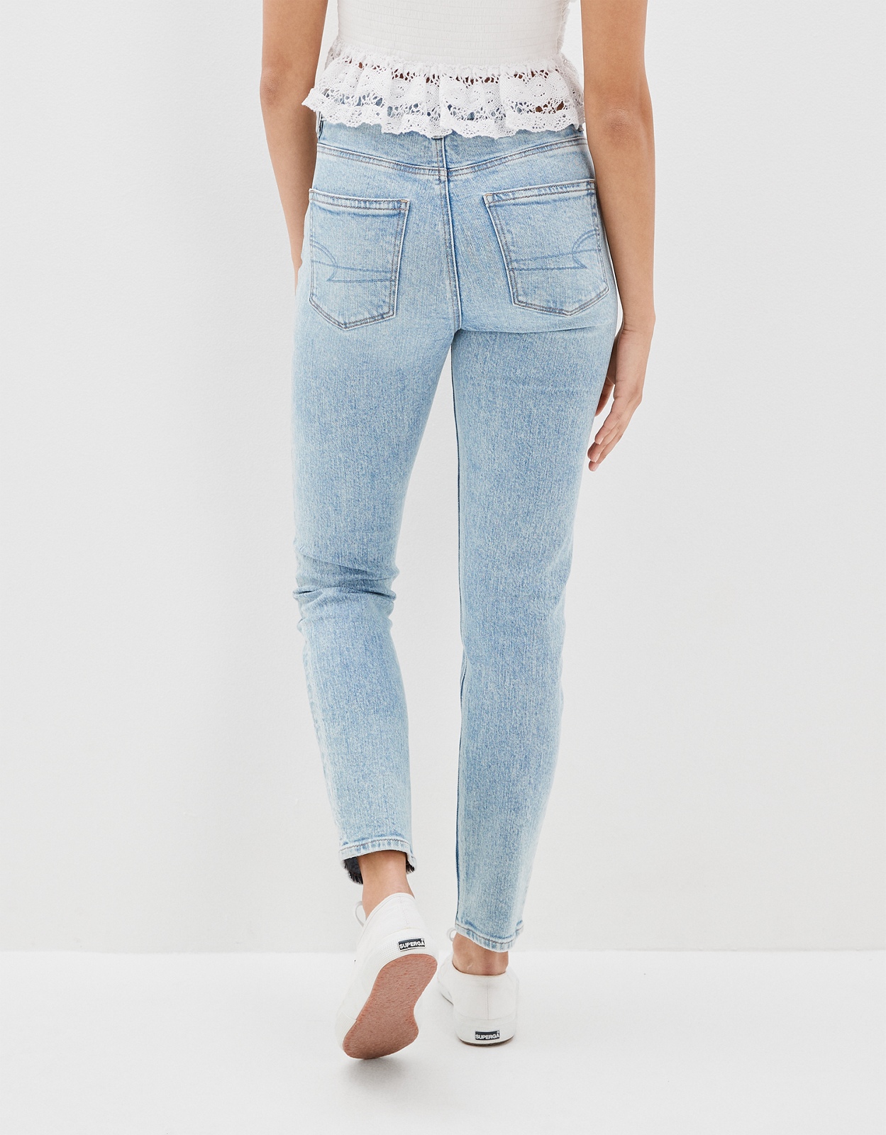 Striped mom best sale jeans american eagle