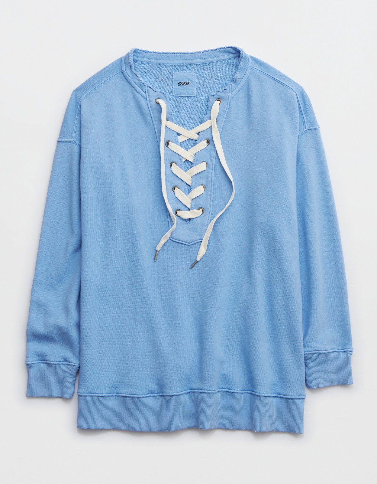 Aerie Lace Up Oversized Sweatshirt