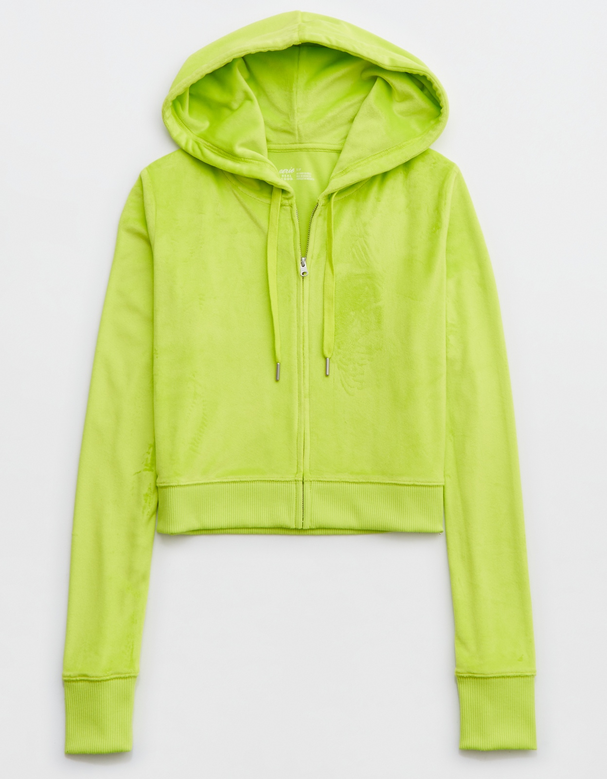 Lime green hot sale cropped hoodie