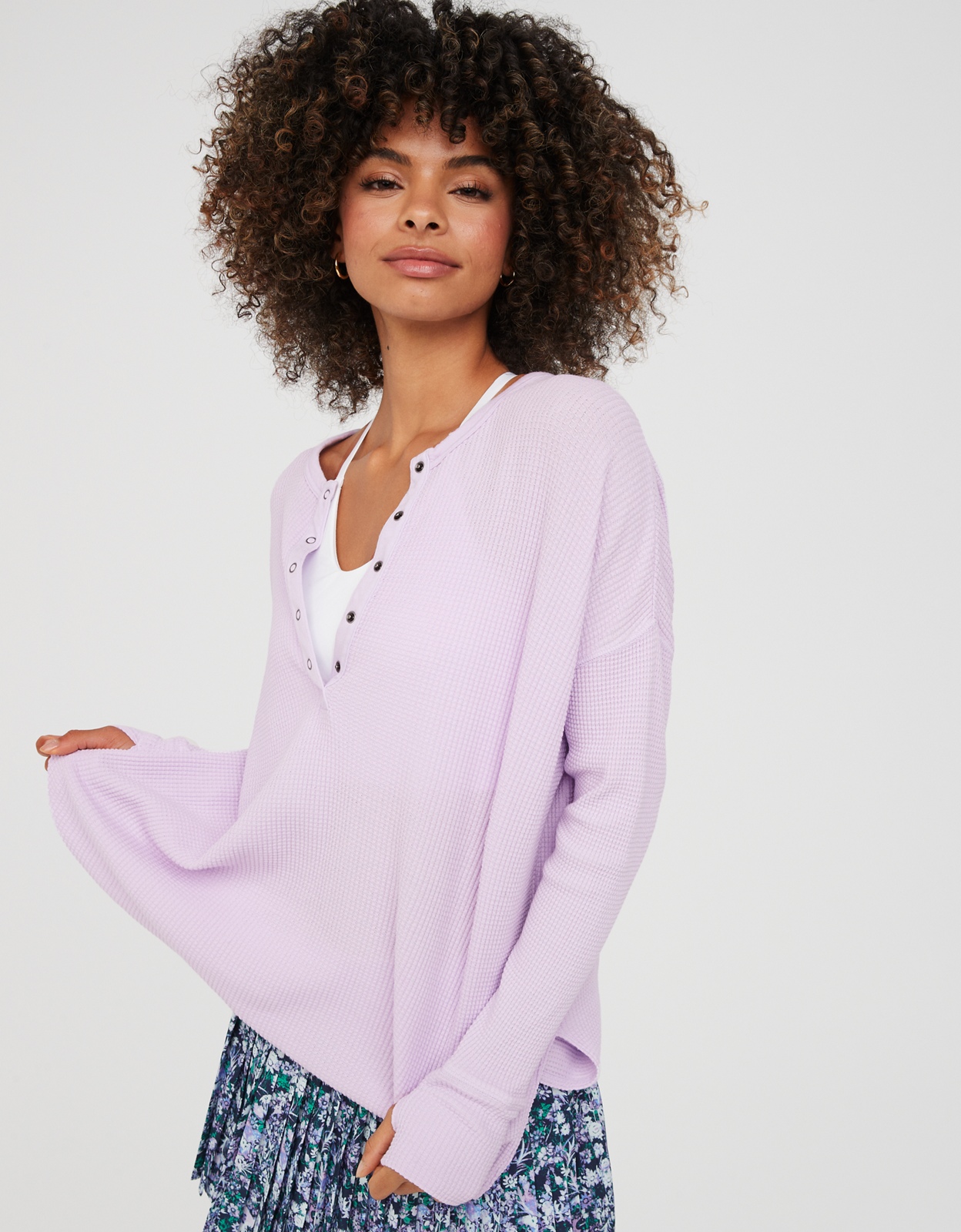 Aerie purple clearance sweater