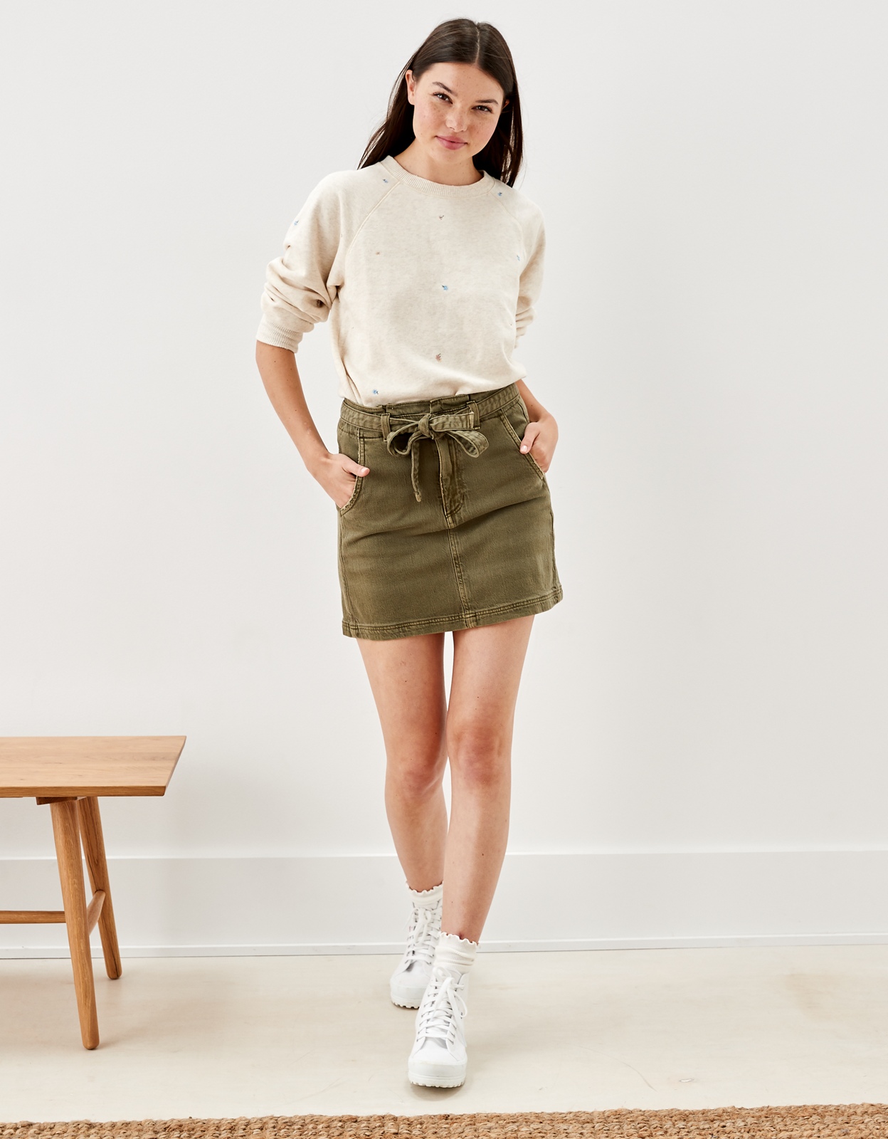 American eagle outlet corduroy mini skirt