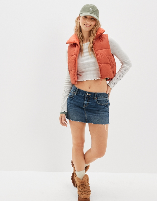 AE Cropped Puffer Vest