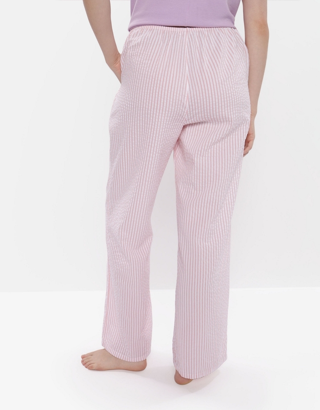 Pink Seersucker ~ Cotton Lounge Pants