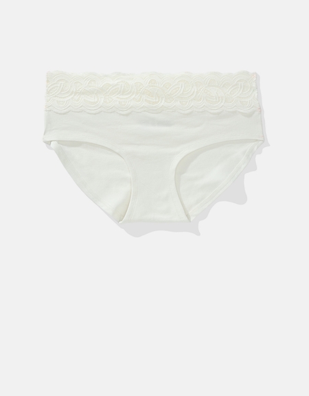 Aerie Superchill Cotton Eyelash Lace Boybrief Underwear In True