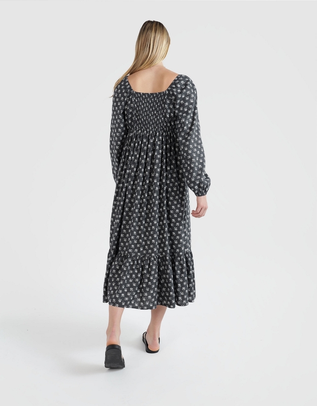 Aerie Smocked Midi Dress